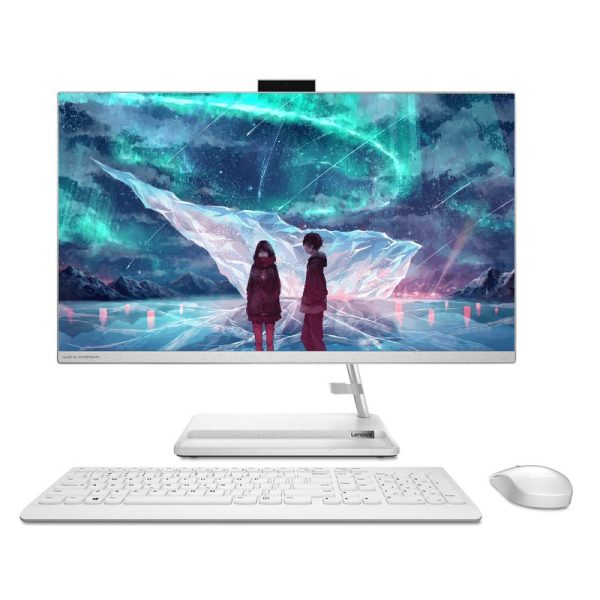 Lenovo IdeaCentre 3 Gen 7 AIO PC - i7   32GB   250GB (NVMe M.2 SSD)   23.8  FHD Non-Touch   2GB VGA   DOS (Without OS)   1YW   White - Desktop Sale