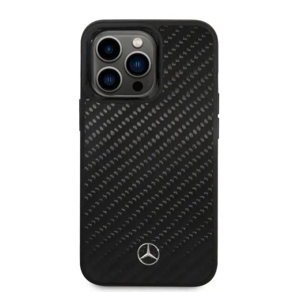 Mercedes-Benz Magsafe Dynamic Real Carbon Fiber Case - Apple iPhone 14 Pro   Black Supply