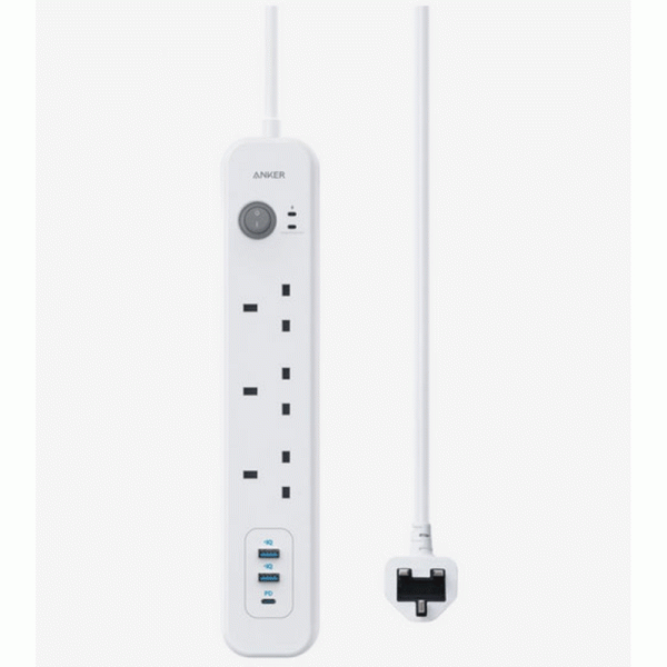 Anker PowerExtend USB-C 6-in-1 3 PowerStrip - White on Sale