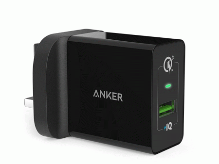 Anker PowerPort+ 1 with QC3.0 and IQ (Black) For Sale