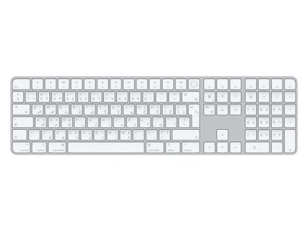 Apple Magic Keyboard with Touch ID Numeric Mac - Bluetooth   Arb Eng   White on Sale