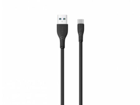 PAWA USB To Micro USB Braided Data Cable - Black For Sale