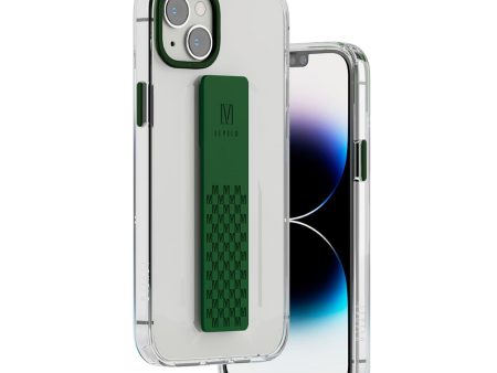 Levelo Graphia IMD Clear Case With Extra Grip - Apple iPhone 14 Plus   Green For Sale