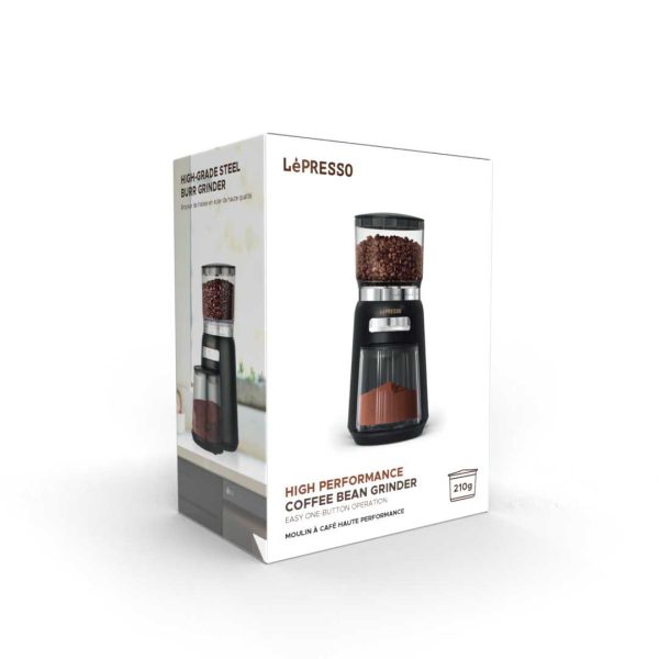 LePresso High-Performance Coffee Bean Grinder - Black For Cheap