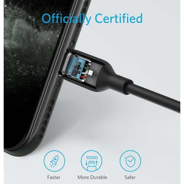 Anker PowerLine III Lightning Cable - USB-C   0.9m   Black Sale