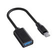 AUKEY USB-C to USB-A Adapter - 0.15m   Black Cheap