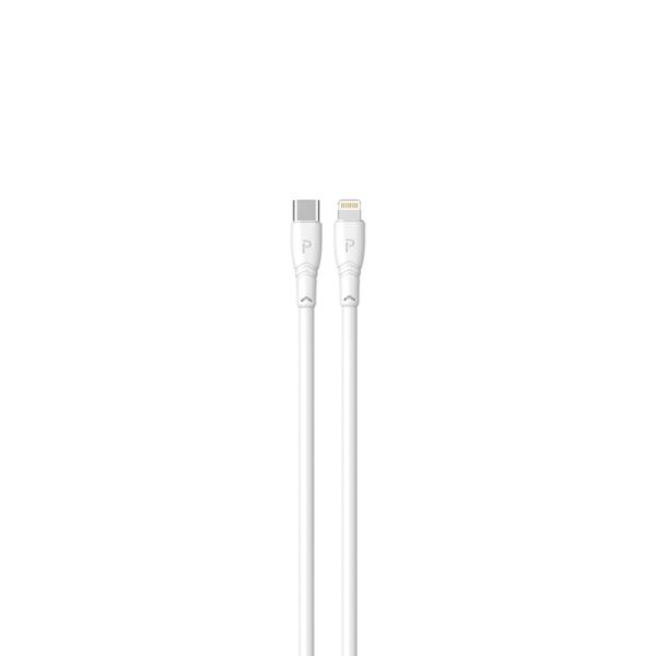 PAWA USB C To Lightning 20W Data Cable - White For Sale