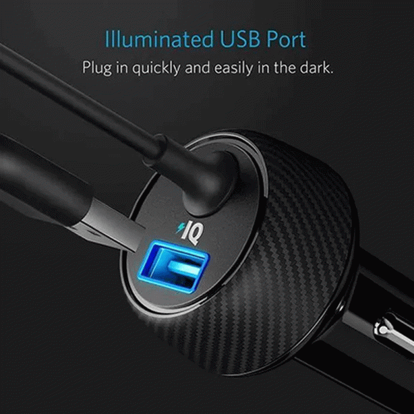 Anker PowerDrive 2 Elite Car Charger - 24W   Black on Sale