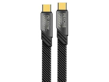 WEKOME WDC-192 Mecha Series - USB-C to USB-C Connection Cable 100W Fast Charging - 1.2Meter   Black For Sale