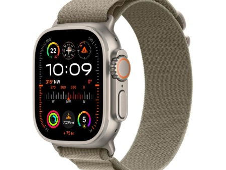 Apple Watch Ultra 2 - LTPO OLED   64GB   49mm   Bluetooth   Wi-Fi   Cellular   Medium   Titanium Olive Alpine Loop Online now