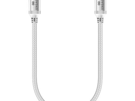 Engage PD 100W Type-C to Type-C Cable 30 cm - White Online Sale