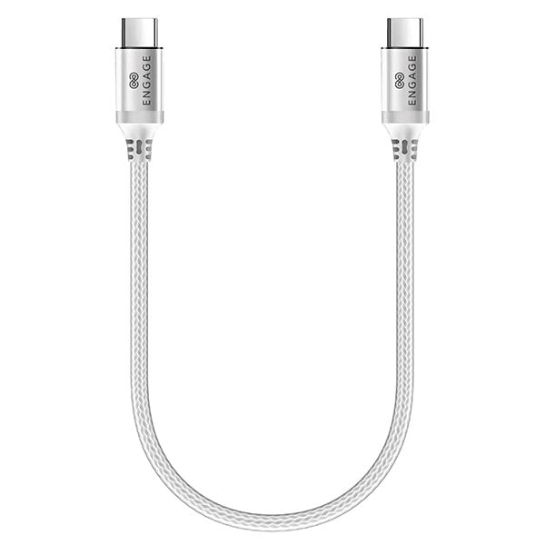 Engage PD 100W Type-C to Type-C Cable 30 cm - White Online Sale