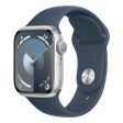 Apple Watch Series 9 with Sport Band - LTPO OLED   64GB   41mm   Medium Large   Bluetooth   Wi-Fi   Storm Blue Sale