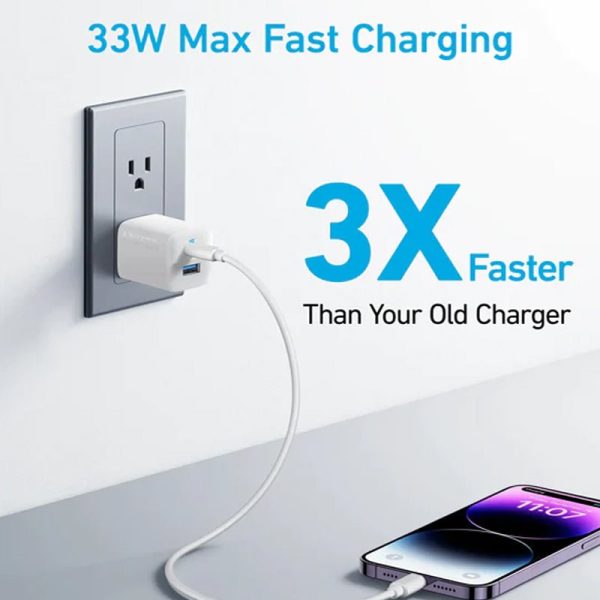 Anker 323 Charger (33W) -White For Sale