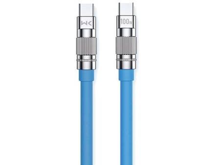 WEKOME WDC-188 Wingle Series - USB-C to USB-C Connection Cable 100W Fast Charging - 1 Meter   Blue For Sale