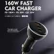 Ldnio Car Charger 160W USB + 2 PD with USB-C Cable Black – C102 For Discount