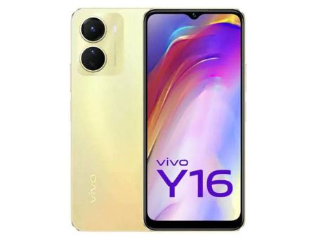 Vivo Y16 - 4GB   128GB   6.51 HD+ LCD   4G   Wi-Fi   Drizzling Gold - Mobile For Discount