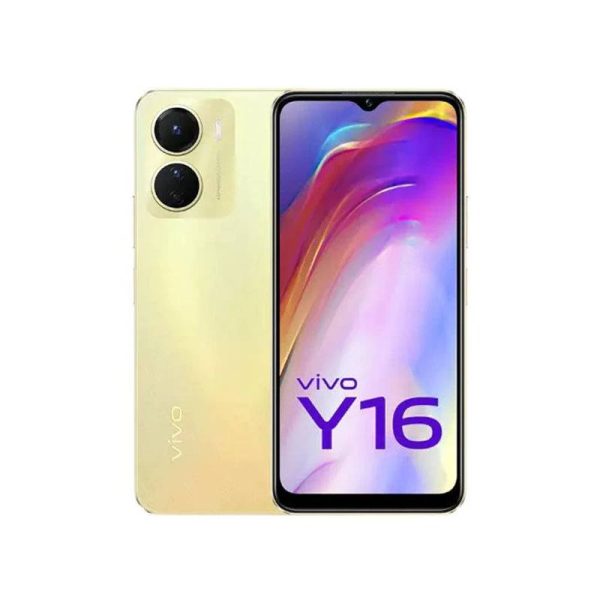 Vivo Y16 - 4GB   128GB   6.51 HD+ LCD   4G   Wi-Fi   Drizzling Gold - Mobile For Discount