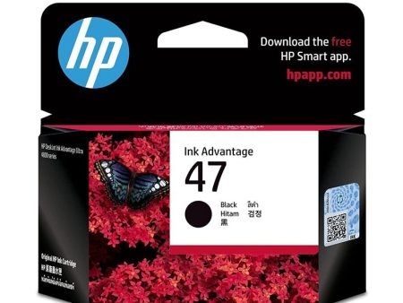 HP 47 Black Original Ink Cartridge - 1300 Pages   Black Color   Ink Cartridge on Sale