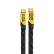 Wekome WDC-192 Mech Series 100W USB-C Type-C to USB-C Type-C Fast Charge Data Cable - 1Meter   Yellow For Cheap