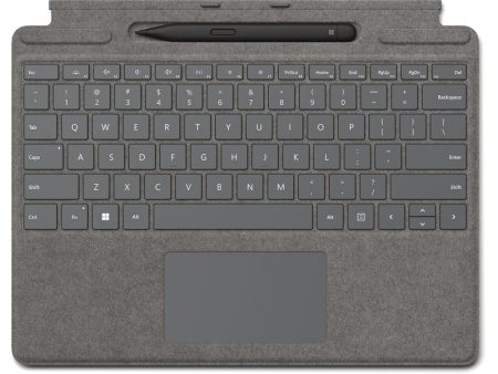 Microsoft Surface Pro Signature Keyboard with Slim Pen 2 - Magnetic   Arabic English   Platinum - Keyboard Online