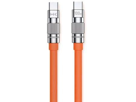 WEKOME WDC-188 Wingle Series - USB-C to USB-C Connection Cable 100W Fast Charging - 1 Meter   Orange Online now