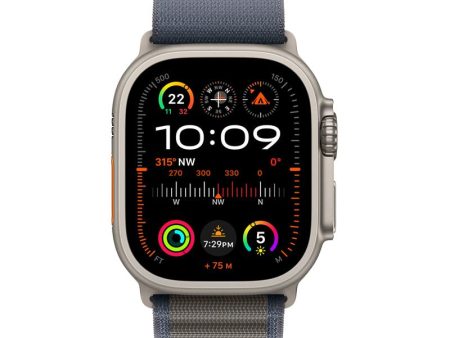 Apple Watch Ultra 2 - LTPO OLED   64GB   49mm   Bluetooth   Wi-Fi   Cellular   Medium   Titanium Blue Alpine Loop Online now