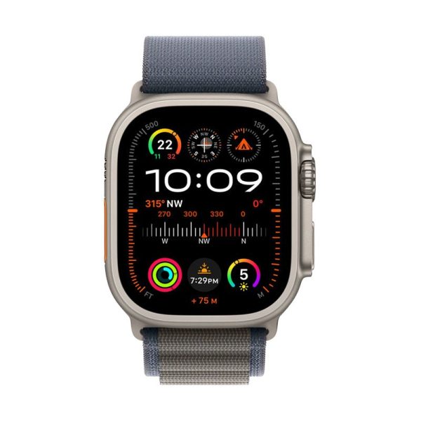 Apple Watch Ultra 2 - LTPO OLED   64GB   49mm   Bluetooth   Wi-Fi   Cellular   Medium   Titanium Blue Alpine Loop Online now