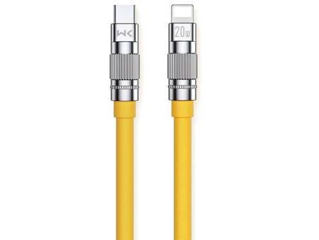 WEKOME WDC-187 Wingle Series - USB-C to Lightning Fast Charging PD Connection Cable - 20W   1.2 Meter - Yellow Supply