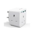 RAVPower PD 20W Wall Charger with 3 AC Plug - White Hot on Sale