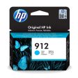 HP 912 Cyan Original Ink Cartridge - 315 Pages   Cyan Color   Ink Cartridge Discount