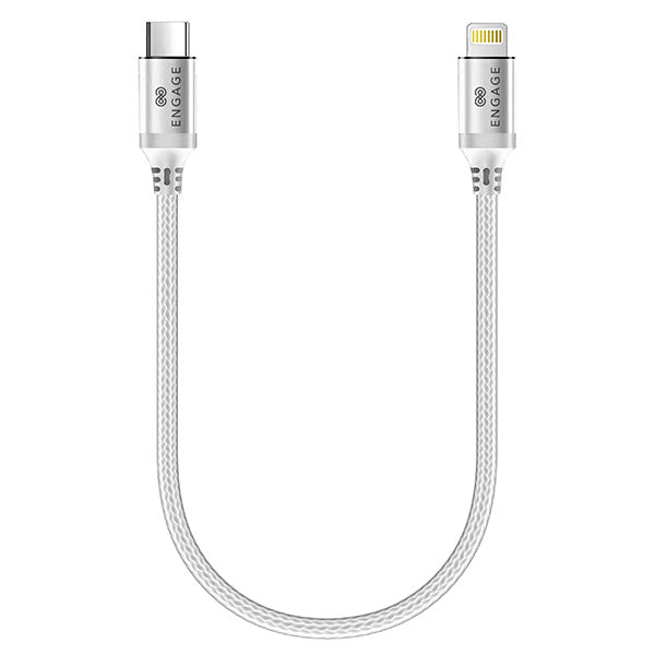 Engage PD 20W Type-C to Lightning Cable - 0.3 Meter   White on Sale