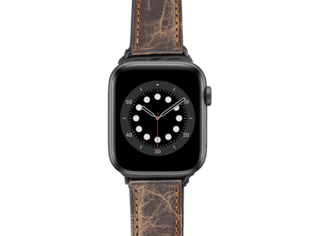 Apple Watch Bands 38 40 41mm - Dark Brown Leather on Sale