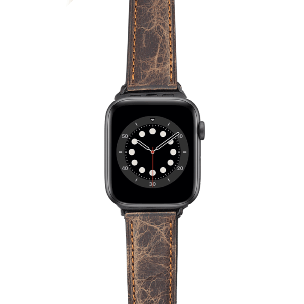 Apple Watch Bands 38 40 41mm - Dark Brown Leather on Sale