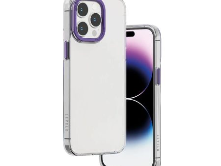 Levelo Sensa Clear Back Case iPhone 14 Pro - Clear Purple Online Sale