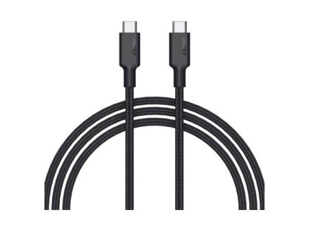 AUKEY Braided Nylon USB 3.1 Gen1 USB-C to USB-C - 2M   60W   Black For Cheap