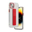 Levelo Graphia IMD Clear Case With Extra Grip - Apple iPhone 14   Red Sale