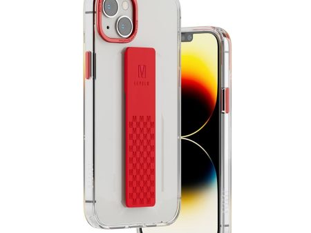 Levelo Graphia IMD Clear Case With Extra Grip - Apple iPhone 14   Red Sale