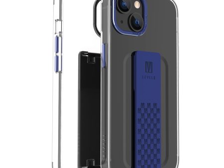 Levelo Graphia IMD Clear Case With Extra Grip - Apple iPhone 14 Plus   Blue Hot on Sale