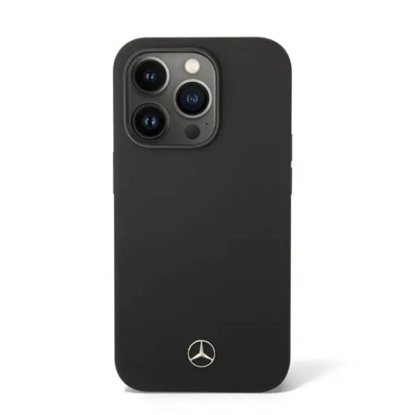 Mercedes-Benz Liquid Silicone Case - Apple iPhone 14 Pro   Black For Sale