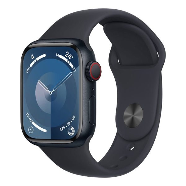 Apple Watch Series 9 with Sport Band - LTPO OLED   64GB   41mm   Small Medium   Bluetooth   Wi-Fi   Cellular   Midnight Online Hot Sale