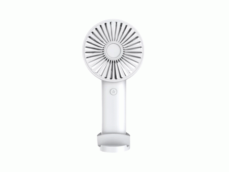 ASPOR A701 Portable USB Rechargeable Fan With Phone Holder – White Online Hot Sale