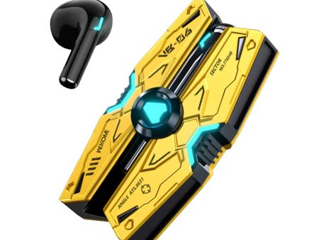 WEKOME VB06 Mech Series Metal Bluetooth Earphone - Yellow Online Hot Sale