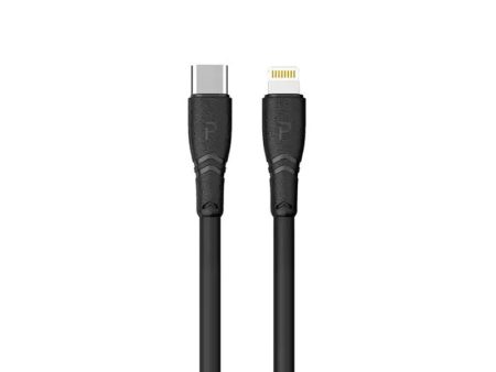 Pawa PVC USB-C to Lightning Cable 20W 2M - Black Discount