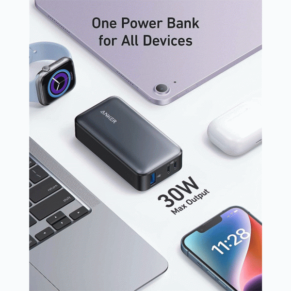 Anker 533 Power Bank (PowerCore 30W ) 10000 PD - Black For Discount