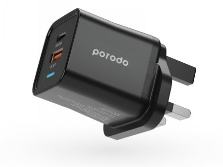 Porodo Dual Port Charger - Black Cheap