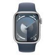 Apple Watch Series 9 with Sport Band - LTPO OLED   64GB   41mm   Medium Large   Bluetooth   Wi-Fi   Storm Blue Sale