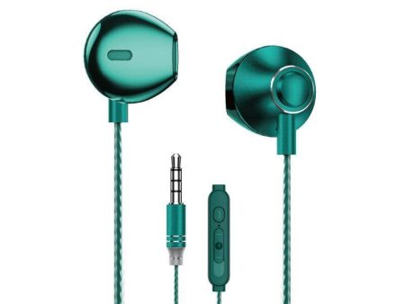 WEKOME YB08 Blackin Series - HiFi Wired Headphones Jack 3.5mm - Dark Night Green Sale