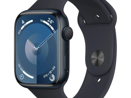 Apple Watch Series 9 with Sport Band - LTPO OLED   64GB   45mm   Medium Large   Bluetooth   Wi-Fi   Midnight Fashion