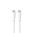 Pawa PVC 60W Data & Quick Charging USB-C to USB-C Cable 1.2m 4ft - White Sale